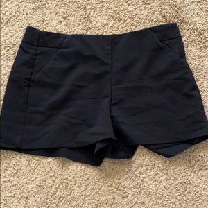 Black high wasted shorts